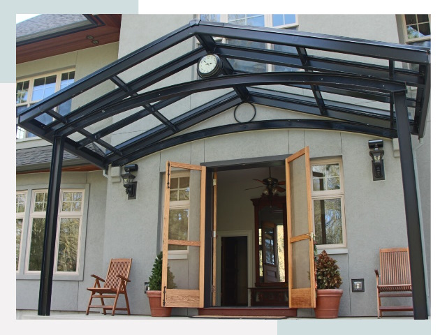 Козырьки металлические в Хабаровске