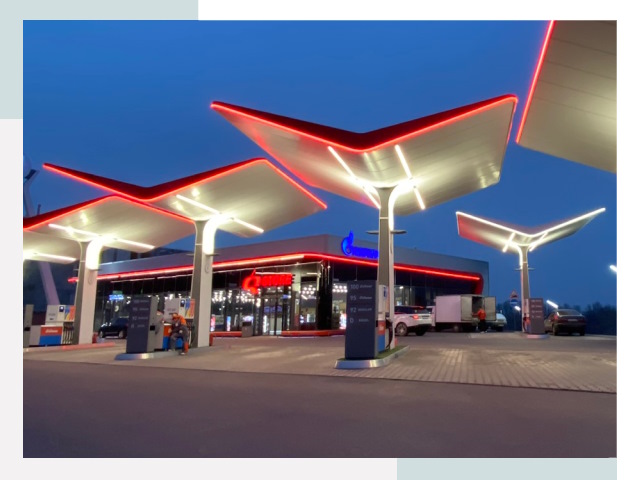 Навесы для АЗС в Хабаровске