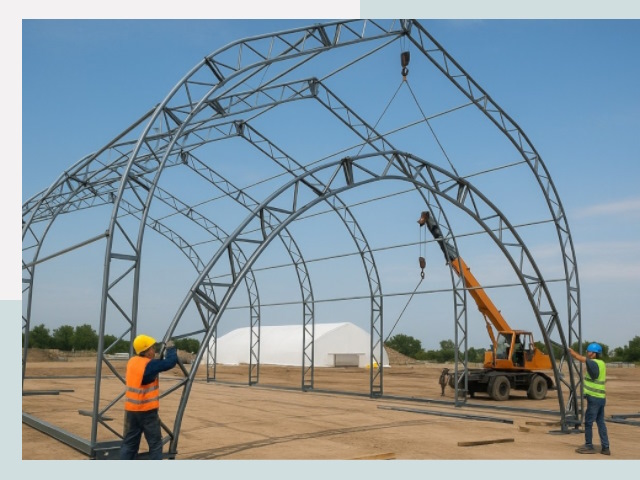 Монтаж ангаров в Хабаровске от 617 руб. - Надежно и быстро